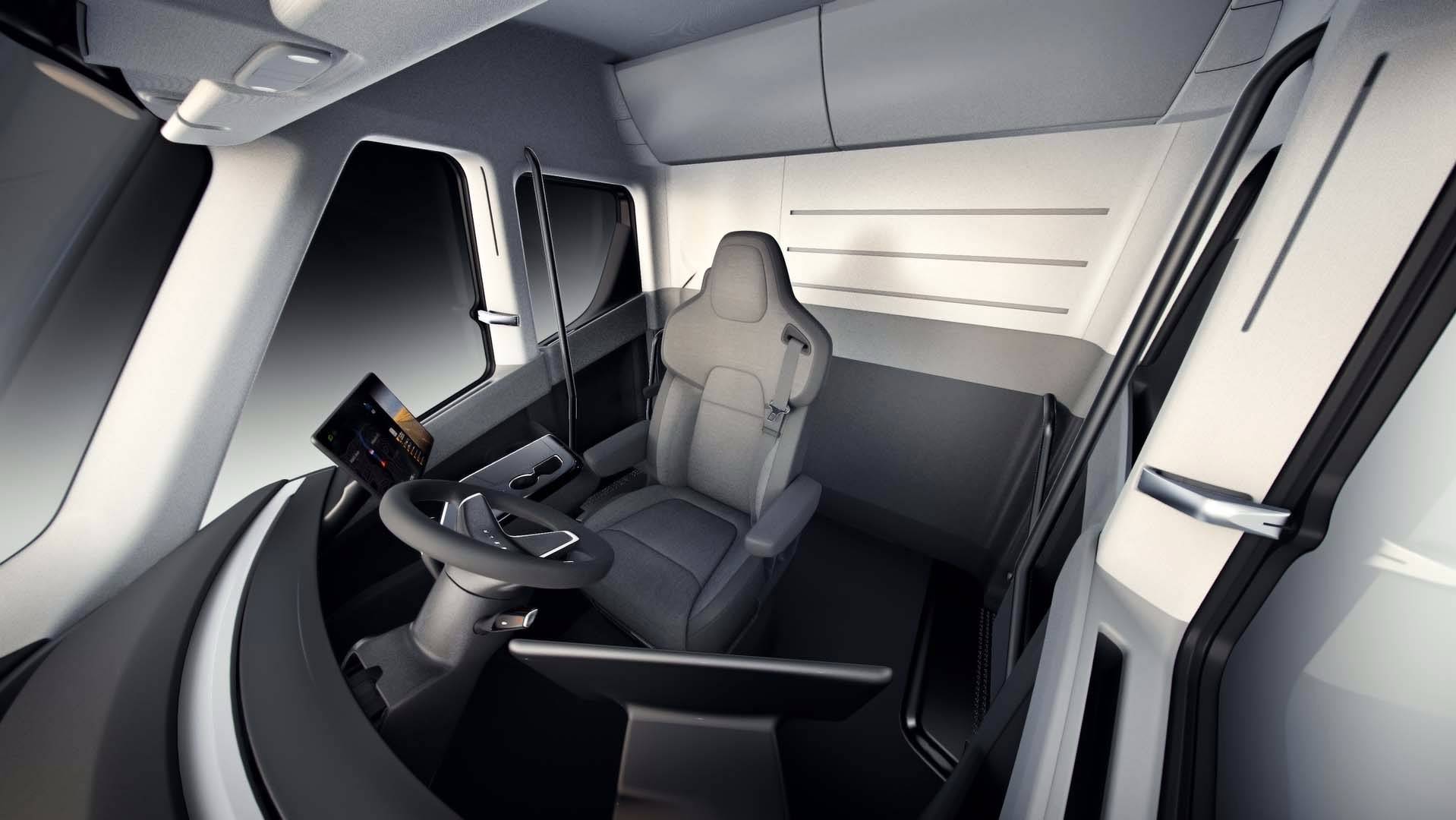 Interior Badass electric Tesla Semi truck is finally open for reservations
